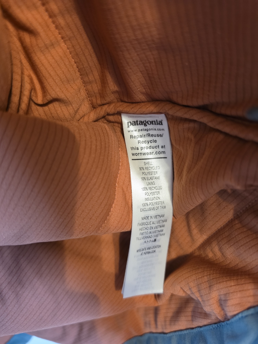 Patagonia Ribbed Pullover in Rust Orange - Picture 3 of 8